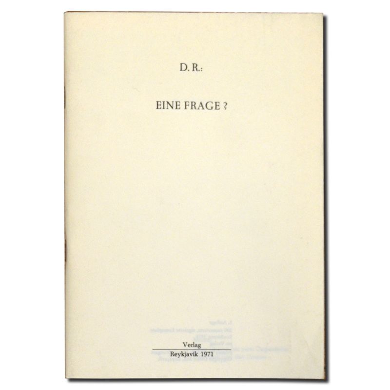 Dieter Roth - Eine Frage? ( A question?) - 1971