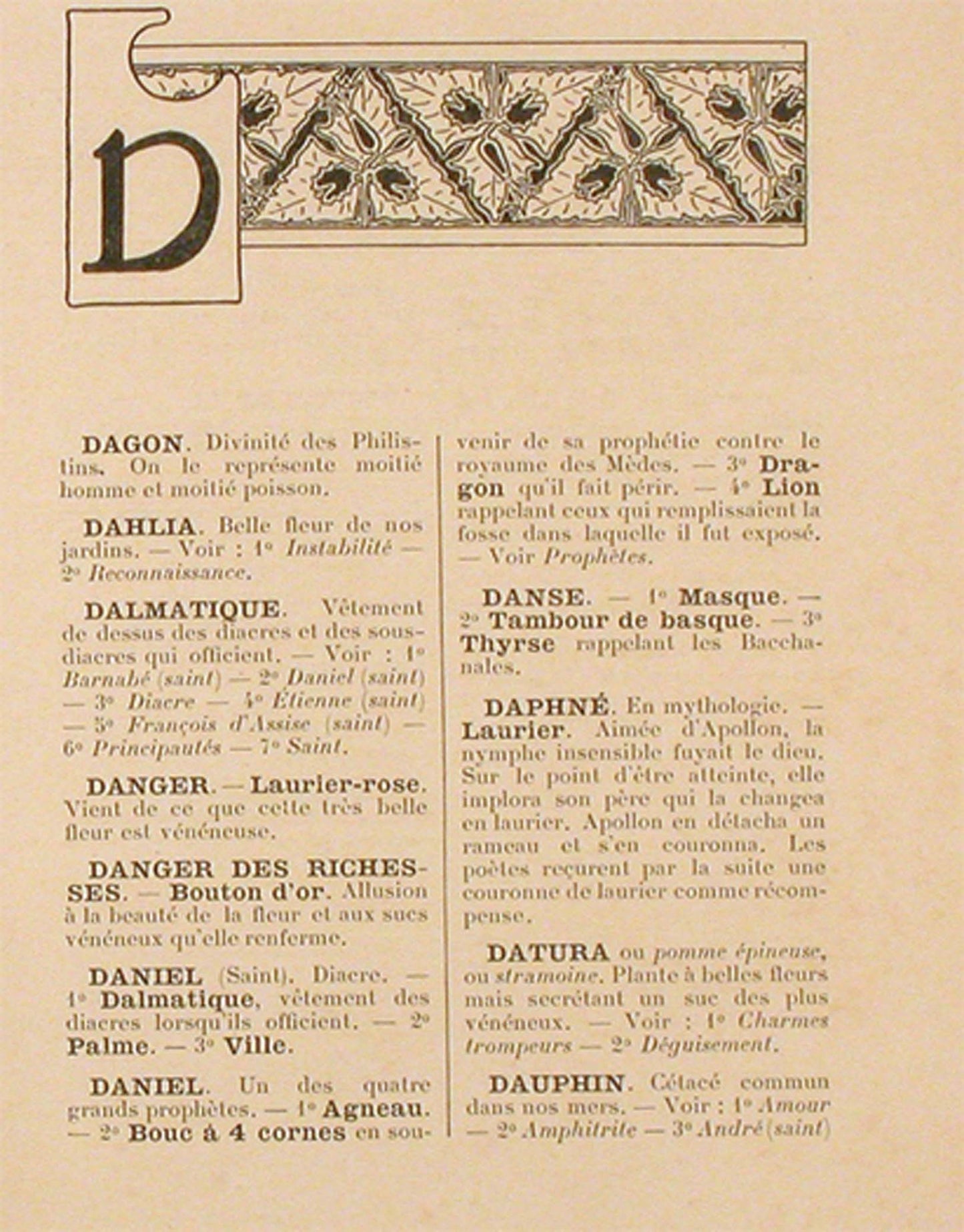 MP Verneuil - Dictionaire des SYMBOLES Emblemes et Attributes - 1897