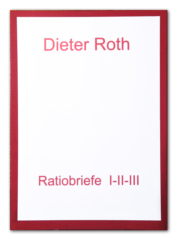 Dieter Roth - Ratiobriefe with Arnulf Rainer - 1976
