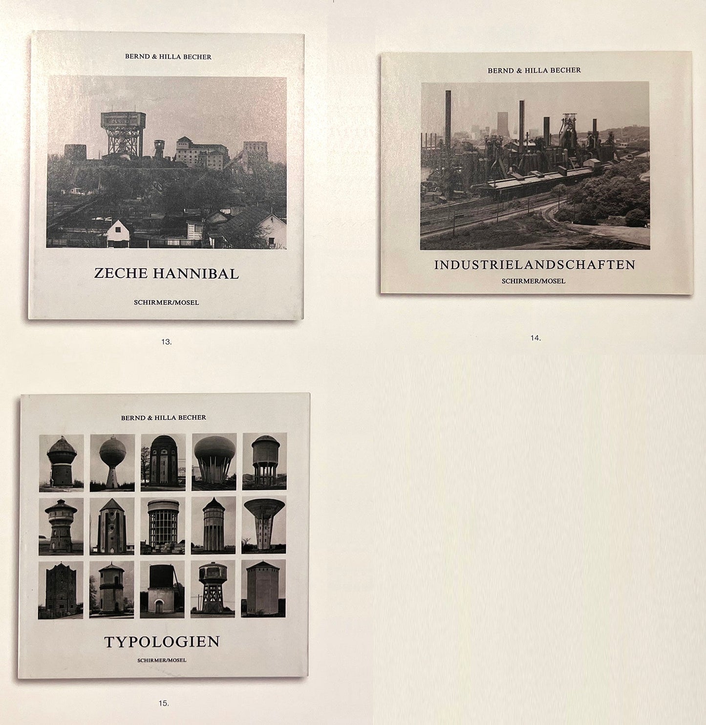 Bernd and Hilla Becher-The first 15 books published, all first editions