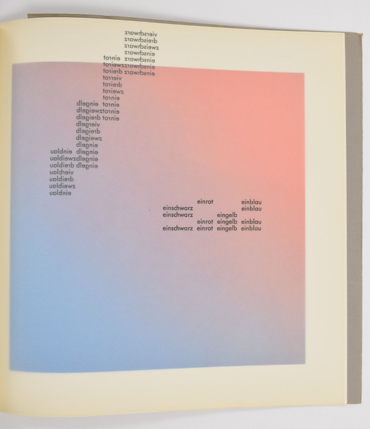 Wolfgang Schmidt - Vielfarbengedicht (Multicolored poem) - 1962