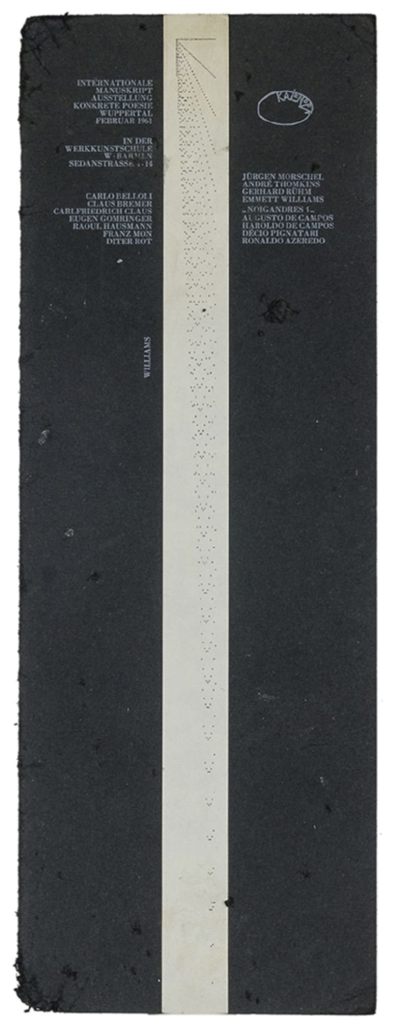 Artist Collective - Internationale Manuskript Ausstellung Konkrete Poesie - 1961