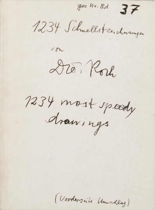 Dieter Roth - Collected Works, Volume 37: 1234 most speedy drawings - 1987 [1019]