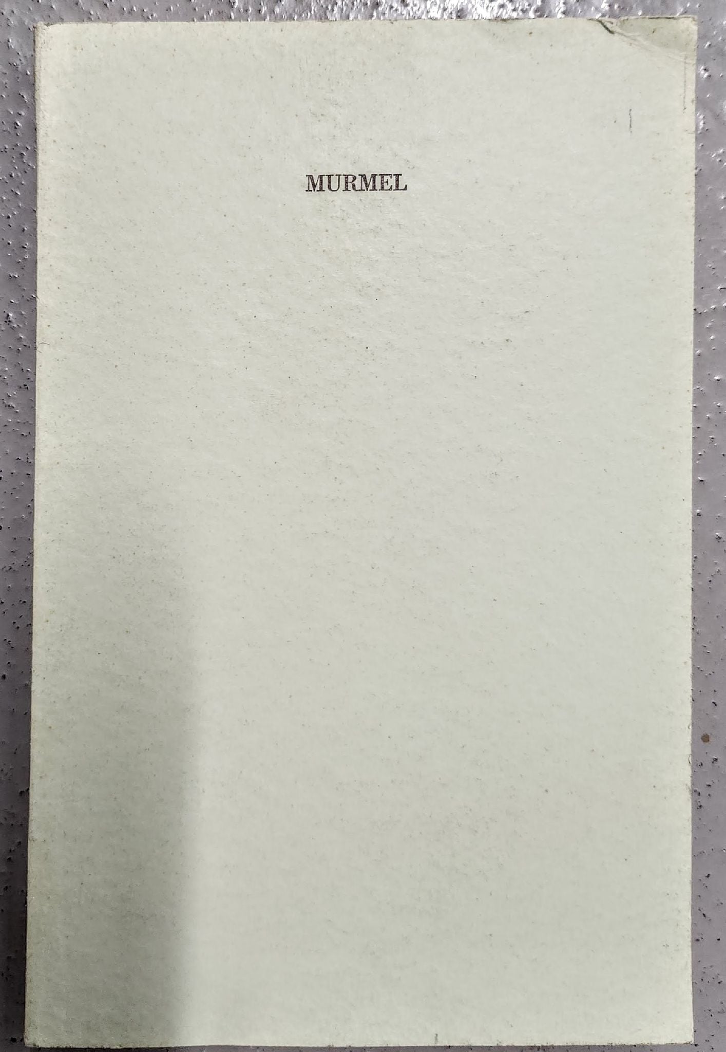 Dieter Roth - Murmel - 1974 [13404-BK]