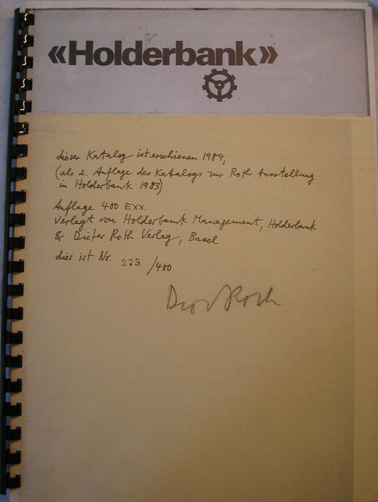 Dieter Roth - Holderbank - 1984