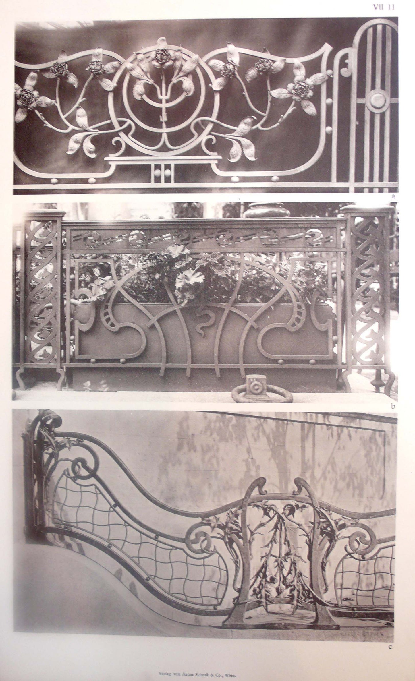 Anton Schroll - Ausgefuhrte Kunstschmiedearbeiten der Modernen Stilrich - 1900s