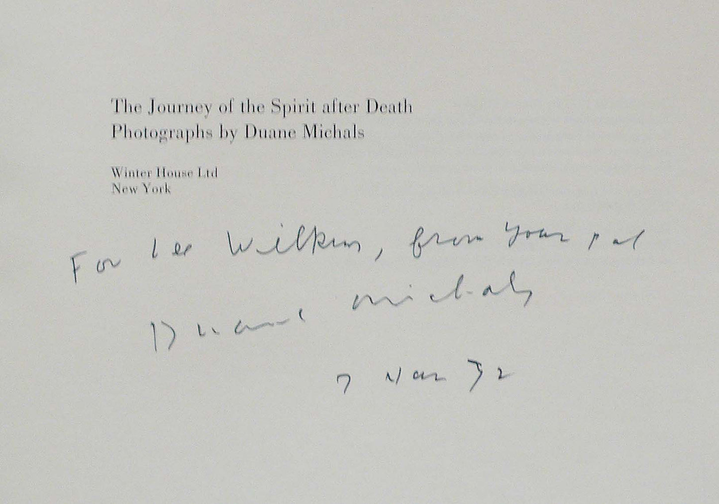 Duane Michals - Journey of the Spirit After Death - 1971