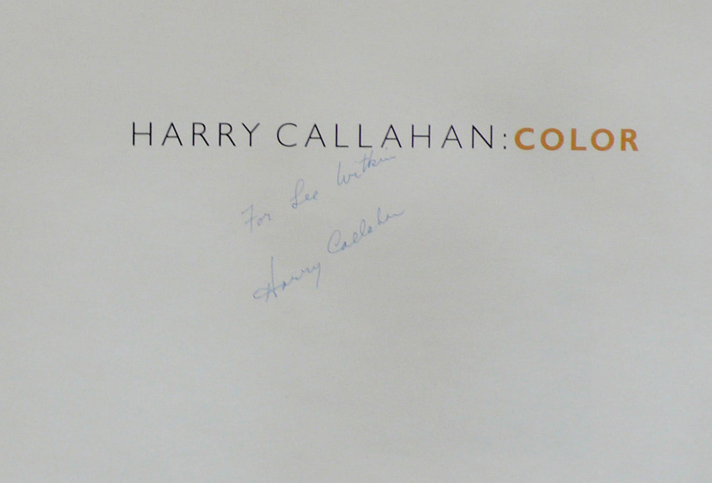 Harry Callahan - Color - 1980