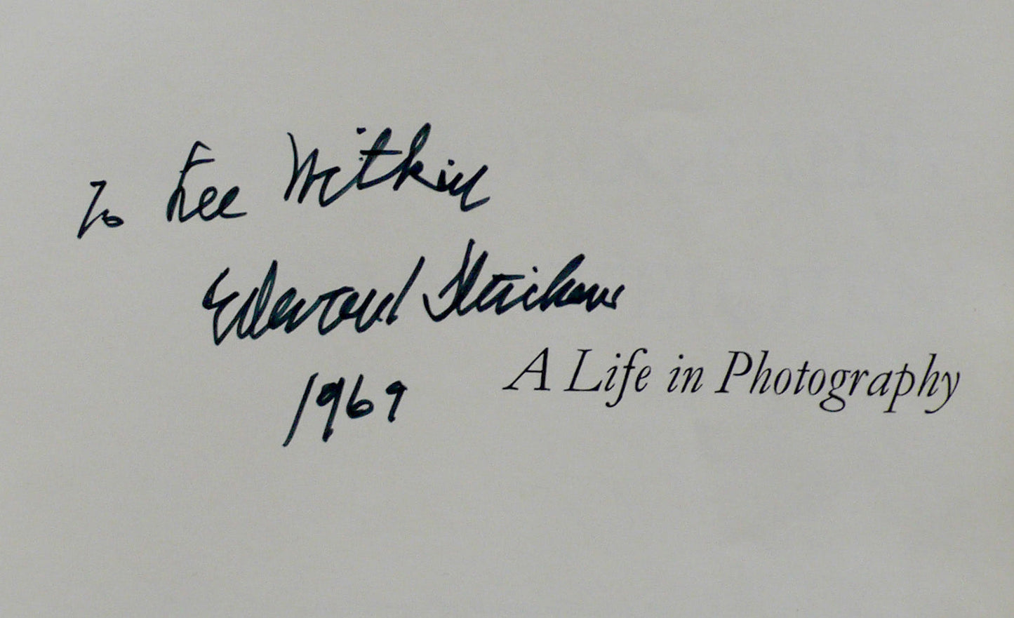 Edward Steichen - A Life in Photography - 1963