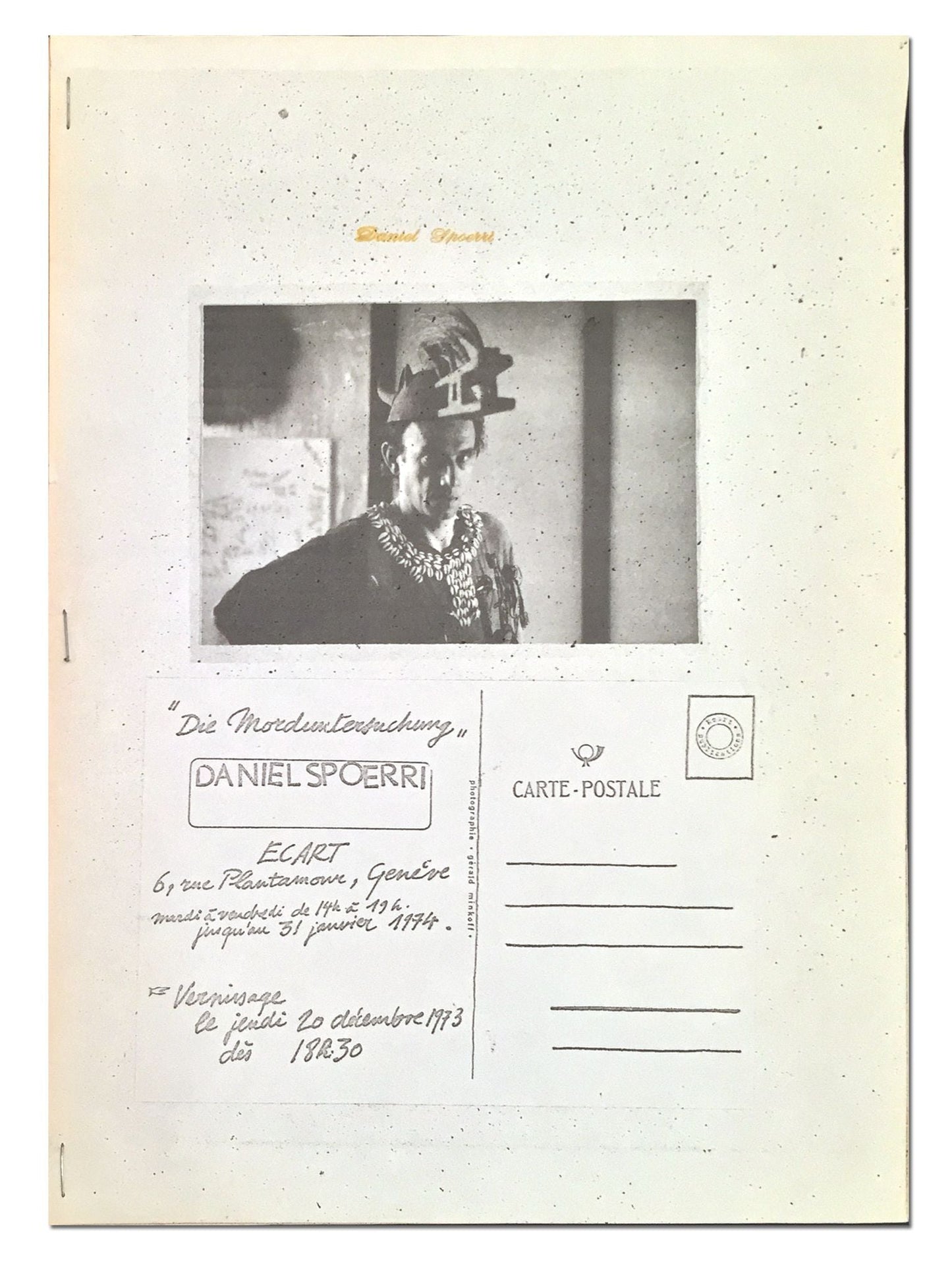 Daniel Spoerri - Die Morduntersuchung - 1973