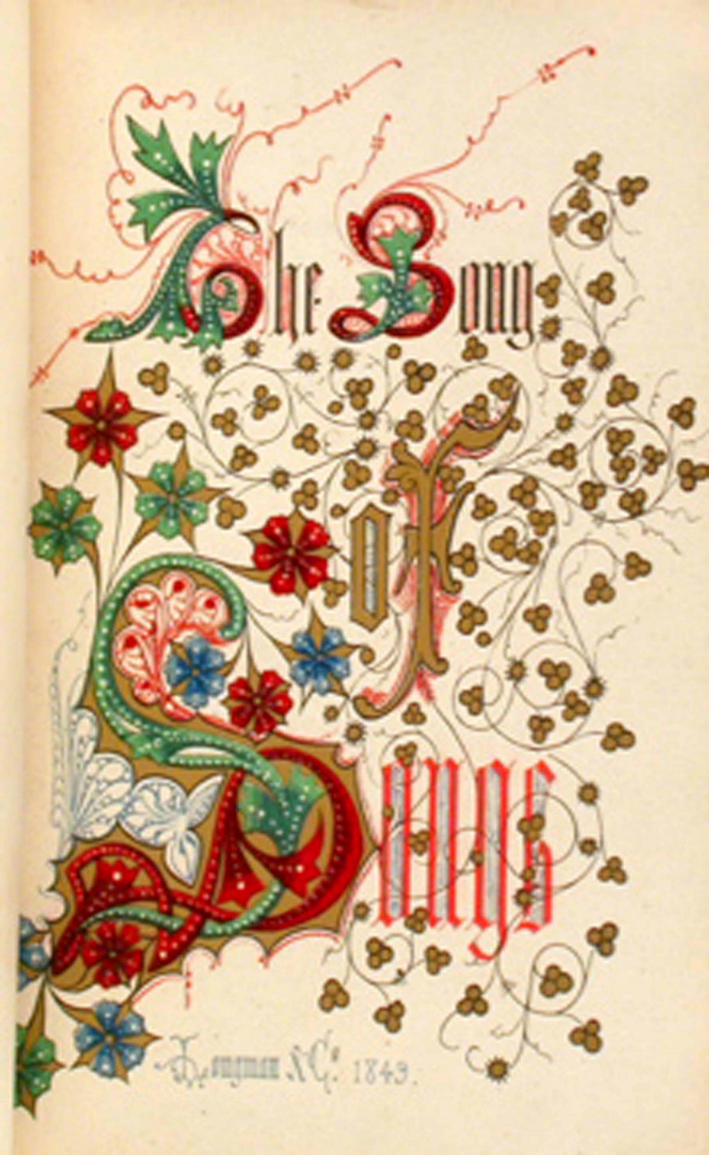 Owen Jones - The Song of Songs - 1849 [0642]
