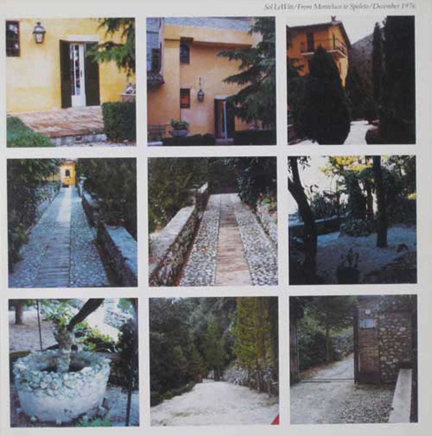 Sol Lewitt - From Monteluco to Spoleto/December 1976 - 1984
