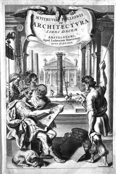 Vitruvius - De architectura libri decem, cum notis.... - 1649